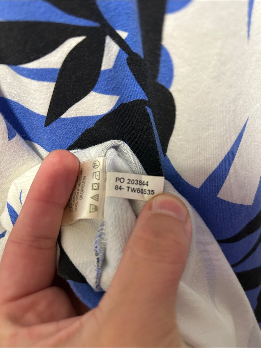 Tommy Bahama Blue Tropical Palm Print Sleeveless Pima Cotton Resort Dress Small - Picture 4 of 6